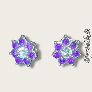 Bundle Sale 3 for $15 | Vintage Avon Silver-Tone Stud Earrings – Rhinestone